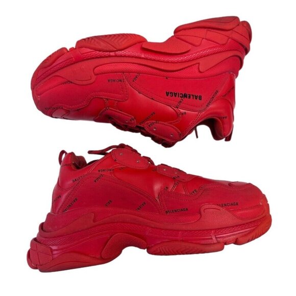 Balenciaga Triple S RED sneakers shoes 524039 MENS US 12 EUR 45 main image 12